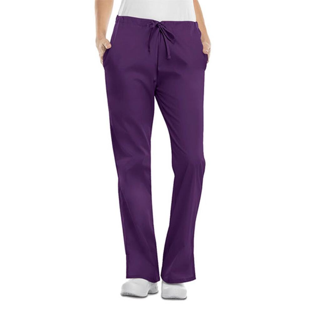 Cherokee Workwear-Women's Small-3-Pocket‎ Flare Leg Drawstring Scrub Pants-EUC